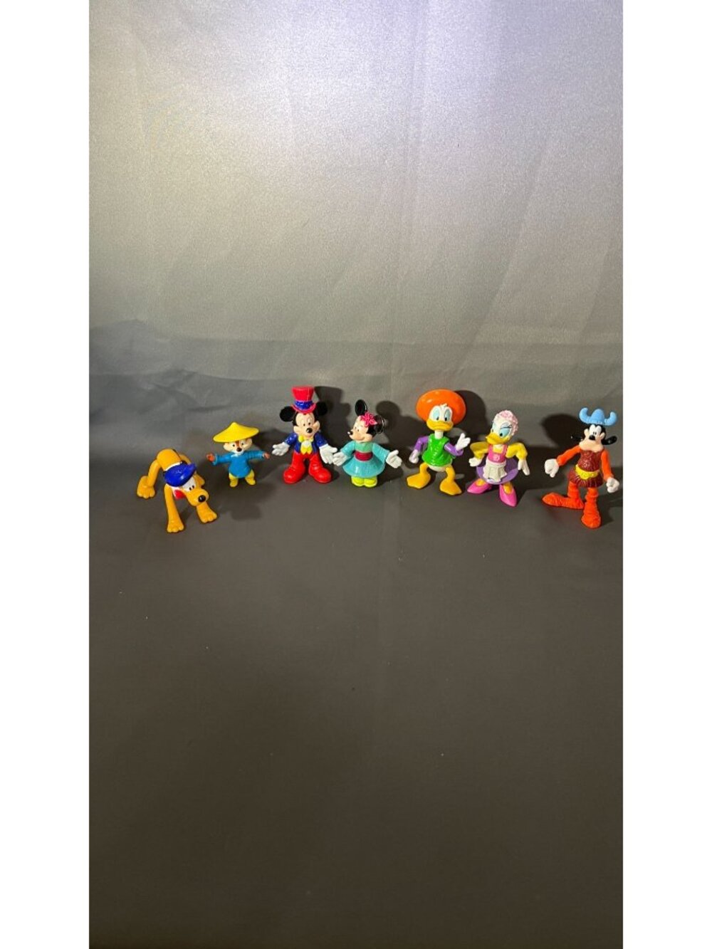 Disney Classic Figurine Set Mickey Pluto Collectible Toy Figures
